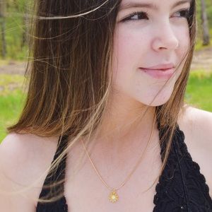 Yellow Flower necklace